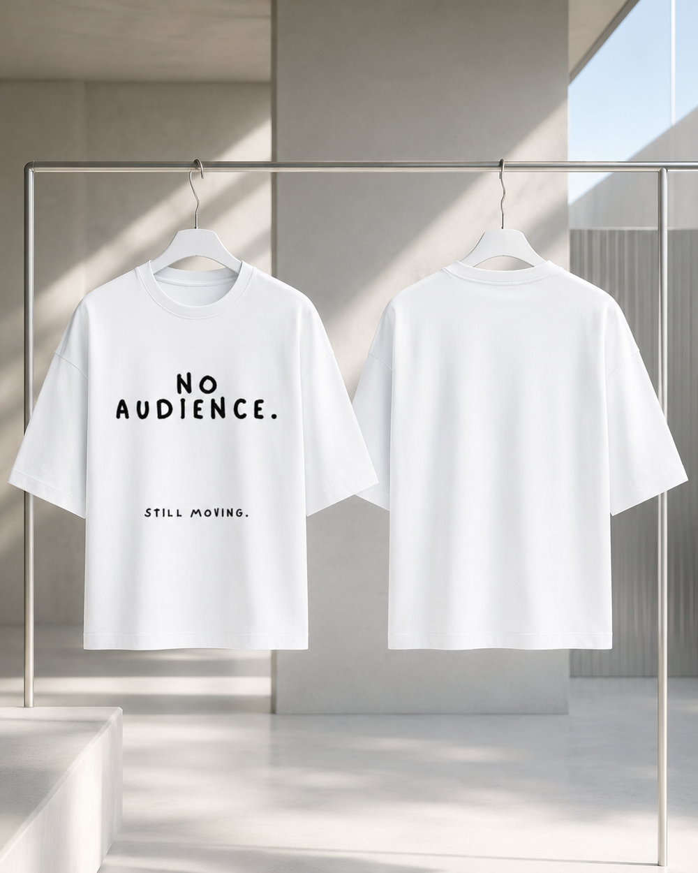 No Audience Oversized Tee — Light Pack