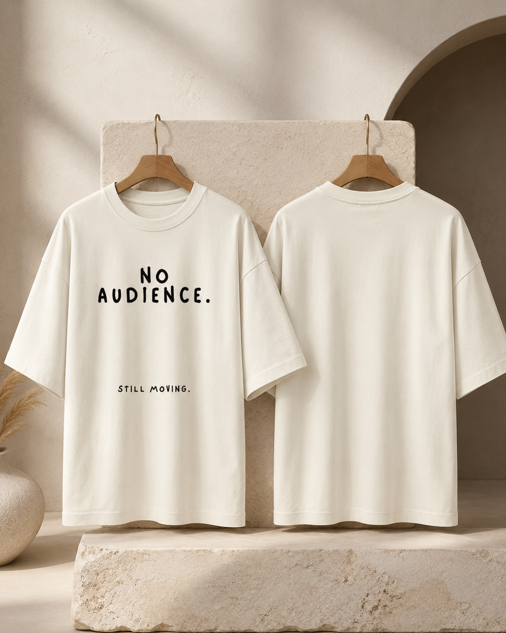 No Audience Oversized Tee — Light Pack