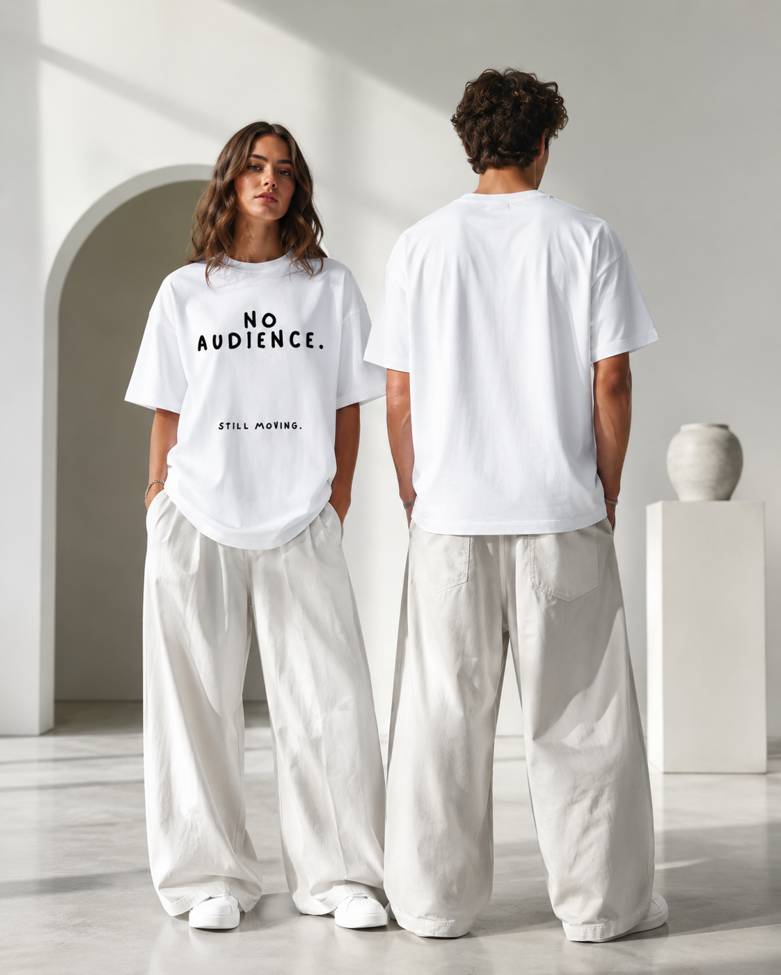 No Audience Oversized Tee — Light Pack