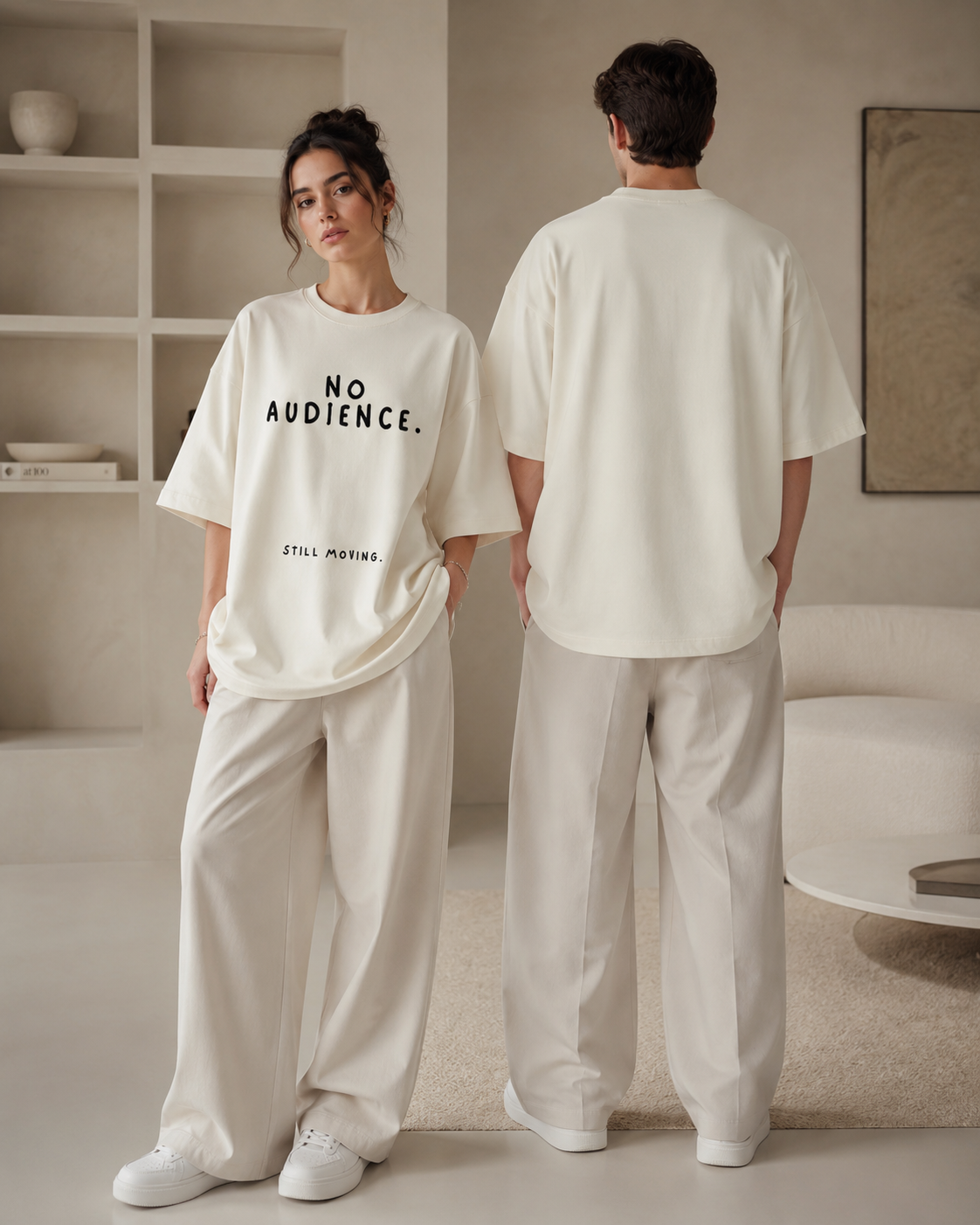 No Audience Oversized Tee — Light Pack