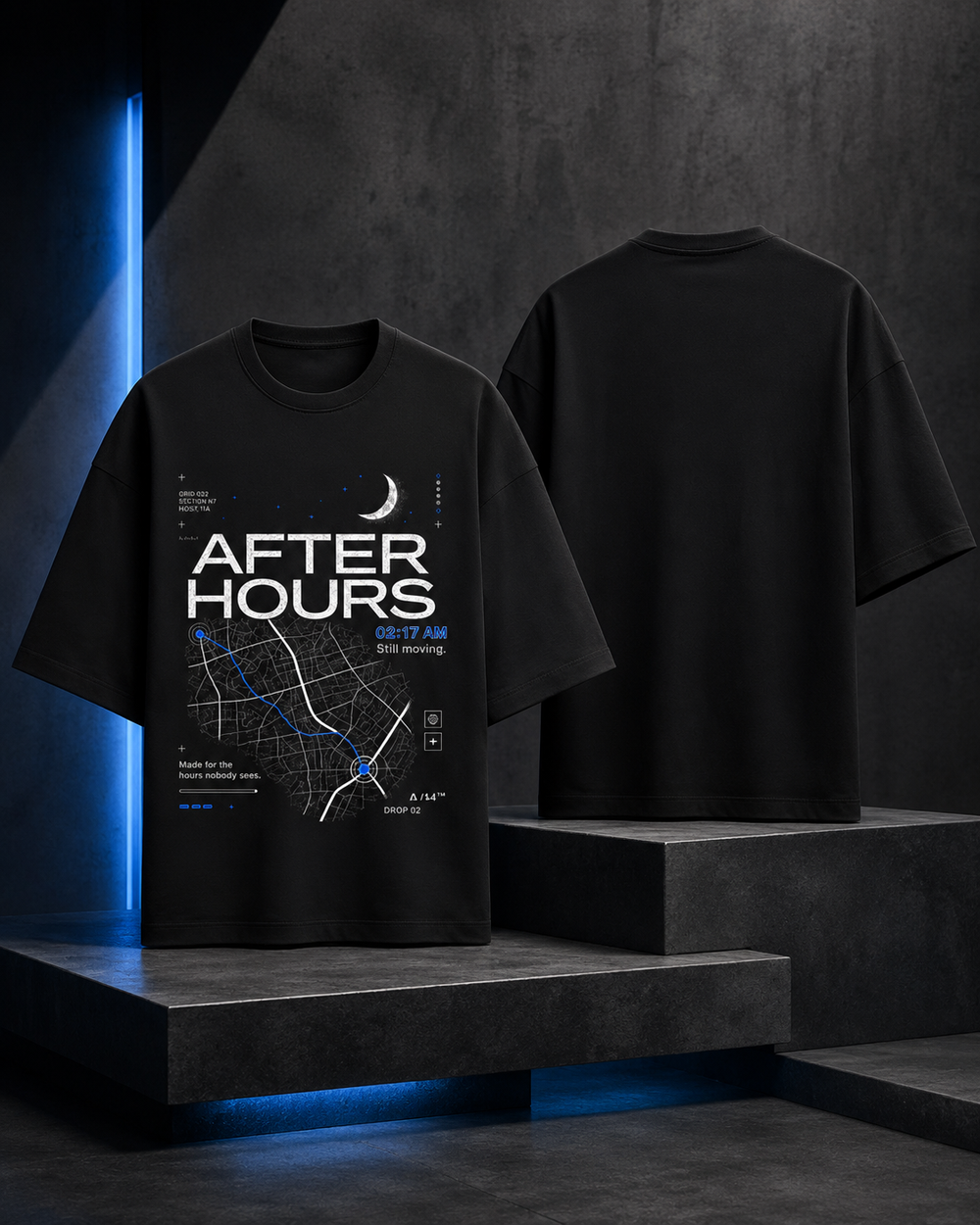 After Hours Oversized Tee — Dark Pack