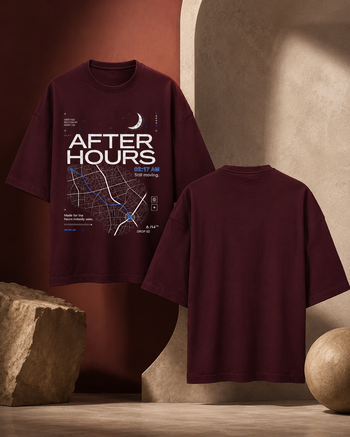 After Hours Oversized Tee — Dark Pack