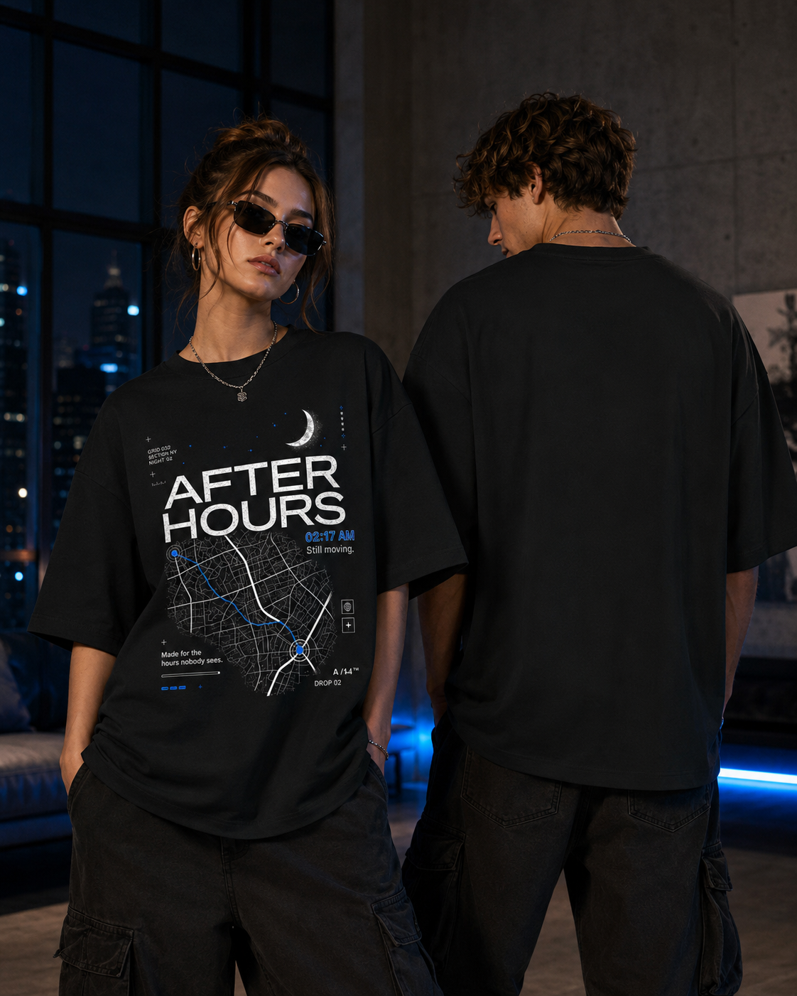 After Hours Oversized Tee — Dark Pack
