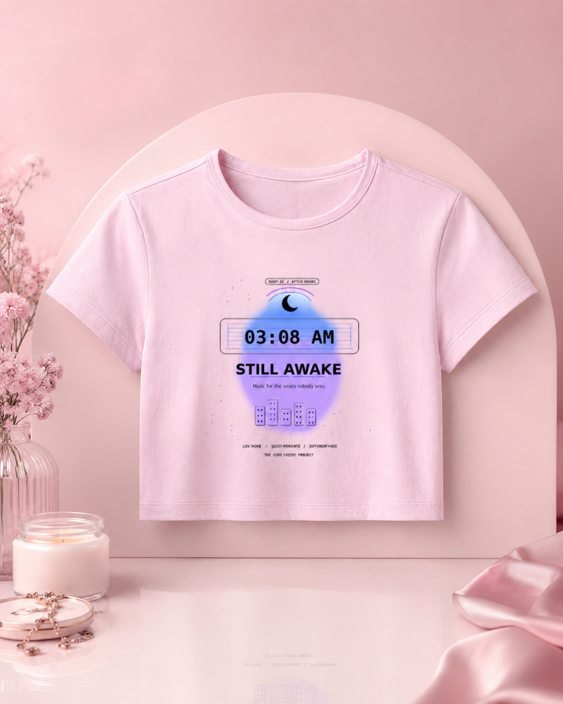 Still Awake Baby Tee — Light Pack