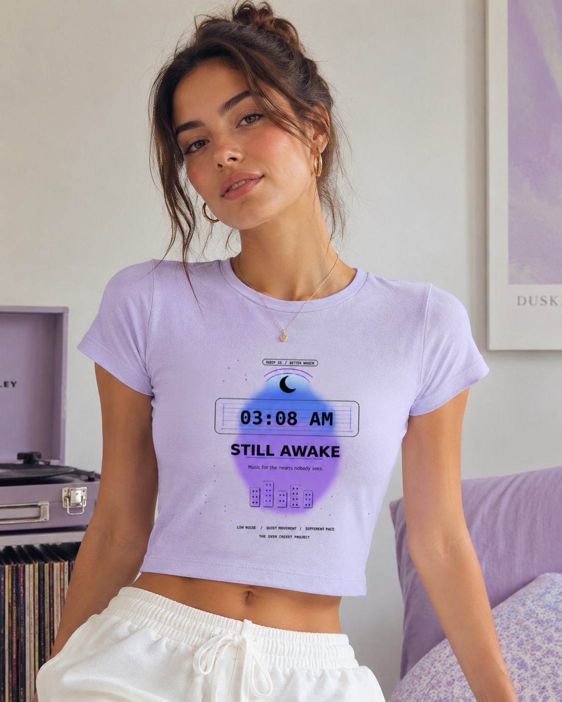 Still Awake Baby Tee — Light Pack