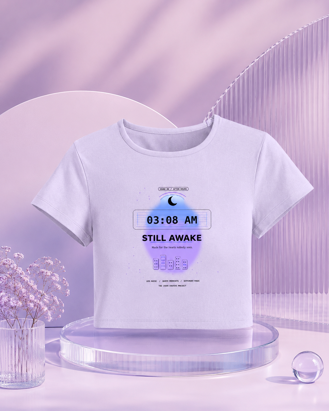 Still Awake Baby Tee — Light Pack