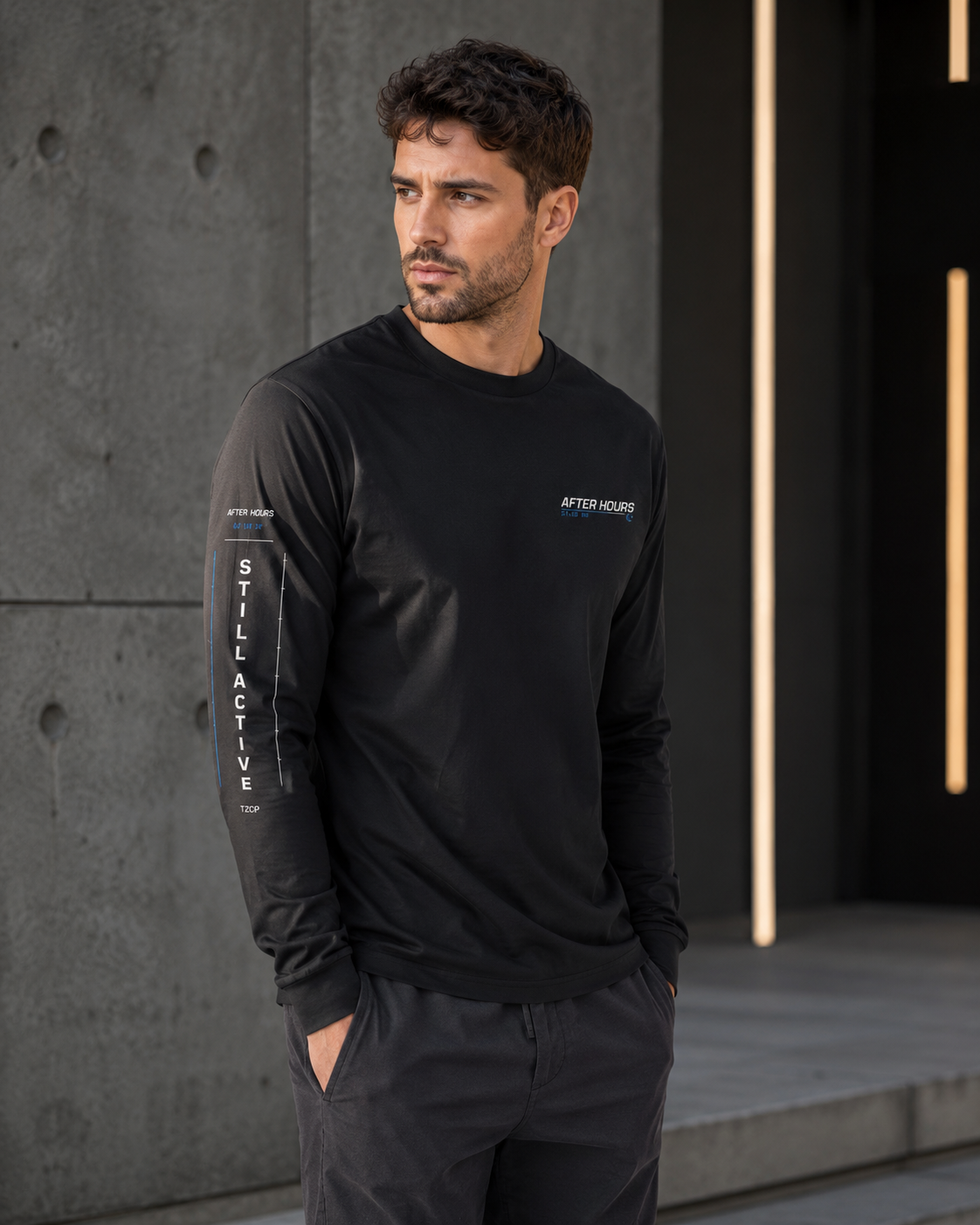 Night Shift Full Sleeve Tee — Dark Pack