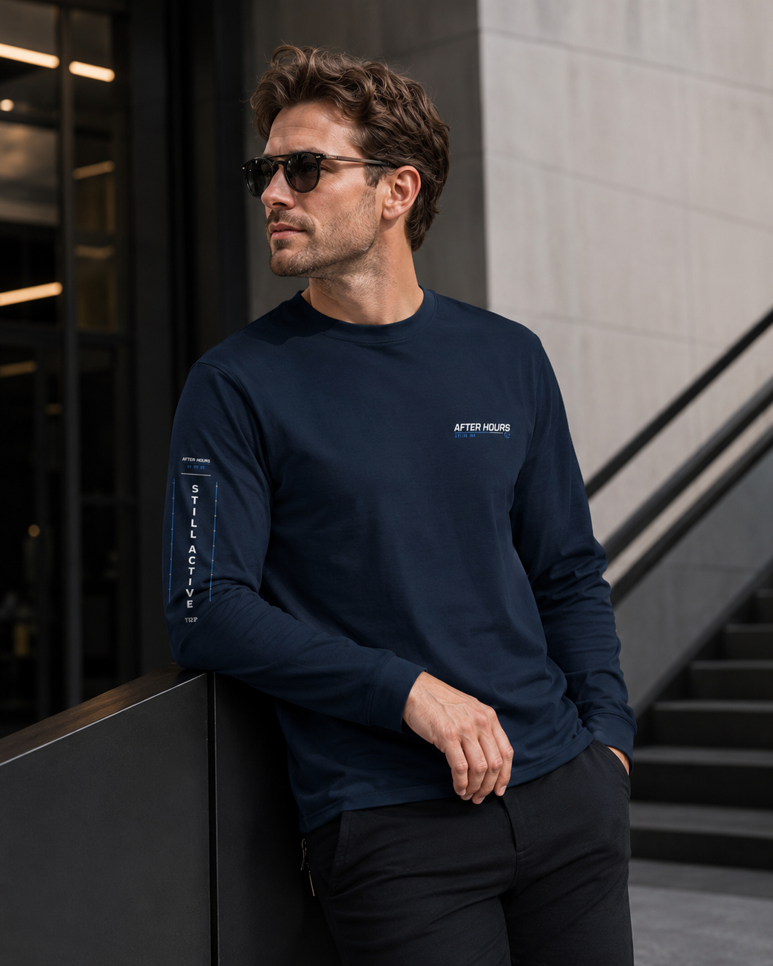 Night Shift Full Sleeve Tee — Dark Pack